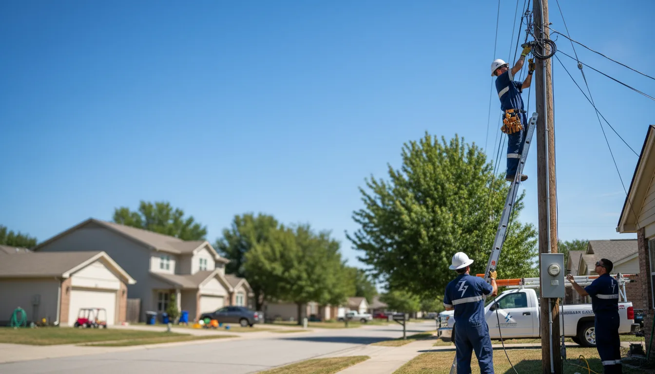 Residential electrician providing installation services in Center, NE